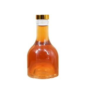 Großhandel Klare Versiegelte Brandy-Whiskey-Flasche 275ml Sake-Glasflasche Leere Süßweinflaschen für Fruchtwein und Saft - Product Image 1