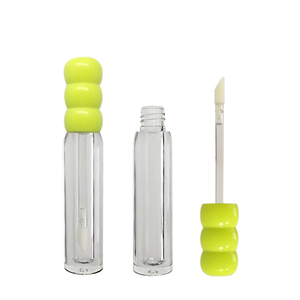 Bán Buôn Vui Vẻ Huỳnh Quang Màu Xanh Lá Cây Cap Rõ Ràng Nhựa Lỏng Son Môi Ống Với Applicator Wand Bơm Lại Container Rỗng - Product Image 1