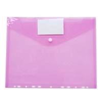 Enveloppes en plastique à 11 trous de couleurs assorties Pochettes et classeurs transparents en PP avec pochette pour étiquettes