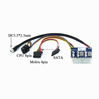 DC-ATX-160W 12V PICO PSU 24Pin ATX SATA 6Pin mâle/femelle DC5.5 * 2.5mm connecteur Module d'alimentation enfichable pour Mini ITX Z1