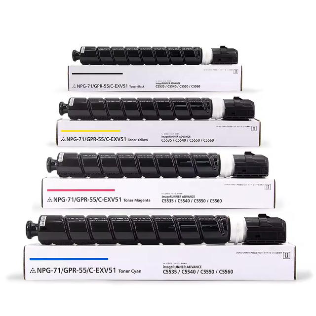 GPR-55 C-EXV51 NPG71 Compatible Toner Cartridges for Canon DX C5735/5740 Color Copier Refill Toner G71