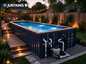 Piscina de Contenedor Personalizada de Lujo de 20 pies, Apta para Hoteles y Villas, Uso en Exteriores - Product Image 3