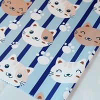 290T Animal imprimé lisse tissé Surface 100% Polyester tissu mémoire Composite tissu pour bagage stockage sac à provisions