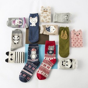 फैशन आरामदायक मोजे महिलाओं के लिए कपास बुना हुआ 3 डी डिजाइन कुत्ते बिल्ली लड़कियों मजेदार मोजे कैलेंडर वयस्क महिलाओं के प्यारे पशु मोजे - Product Image 3