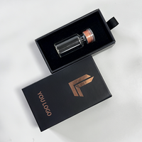 Boîte coulissante de luxe en carton doré résistant aux rayures, personnalisable par le fabricant, pour l'emballage de flacons de cosmétiques et de parfums