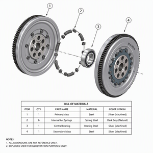มู่เล่ย์คู่ MANER รุ่น 415073609 สำหรับ VW Passat CC Beetle Audi A3 Skoda อะไหล่ทดแทน - Product Image 5
