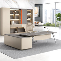 Nouveau mobilier de bureau : Bureau de direction, Table de bureau de PDG, Table de bureau de luxe pour cadre supérieur