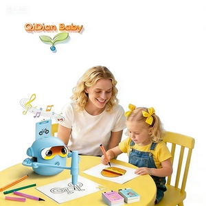 Elektronik DIY Çizim Robotu Çocuklar 100 Kart Montessori eğitici oyuncak 3-8 Yaşındakiler Unisex Sesli İnteraktif Eğitici Hediye - Product Image 6