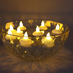 Fournisseur de bougies électriques sans flamme en gros, bougies flottantes LED <span class=keywords><strong>pour</strong></span> la décoration de la maison, les mariages, les fêtes, Halloween, Ramadan - Product Image 1