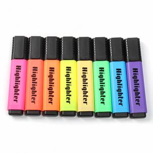 Juego de Marcadores Fluorescentes de Colores Pastel, Planos y Cuadrados, Ecológicos y Protectoras de la Vista, para la Escuela y la Oficina, con Logotipo Personalizado - Product Image 1