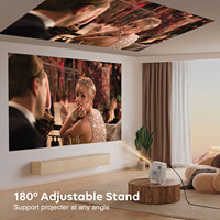 Projecteur portable intelligent Wi-Fi LCD LED CRE CR38 Pro Android, mise au point automatique, 1080P, 5000 lumens, stéréo HIFI pour home cinéma