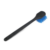 Brosse à pneus portable pour l'entretien des voitures - Nettoyage des roues, des ailes, du coffre et des tapis - Matériel en fibre PP+PVC - Nettoyage automobile
