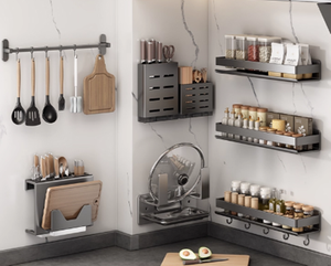 Rak piring STAINLESS STEEL multifungsi, rak dapur keranjang ganda lapisan ganda - Product Image 6