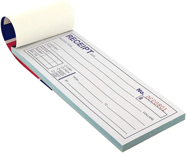 Money and Rent Receipt Books Pocket Carbonless Receipt Book for Small Business