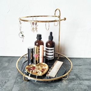 แท่นวางจานหินอ่อนสีดำอเนกประสงค์สำหรับจัดแสดงเครื่องประดับ - Product Image 6