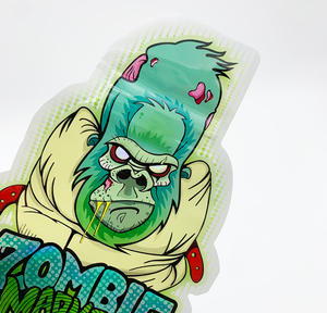 Em estoque atacado Holográfico Die Cut 1 g Forma Especial Resealable Zipper Smell Proof Mylar Bag 3.5g - Product Image 3