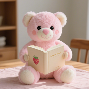 Lecture personnalisée ours en peluche jouet amusant dessin animé animal en peluche poupée accompagnant la guérison poupée cadeau vente directe d'usine - Product Image 4