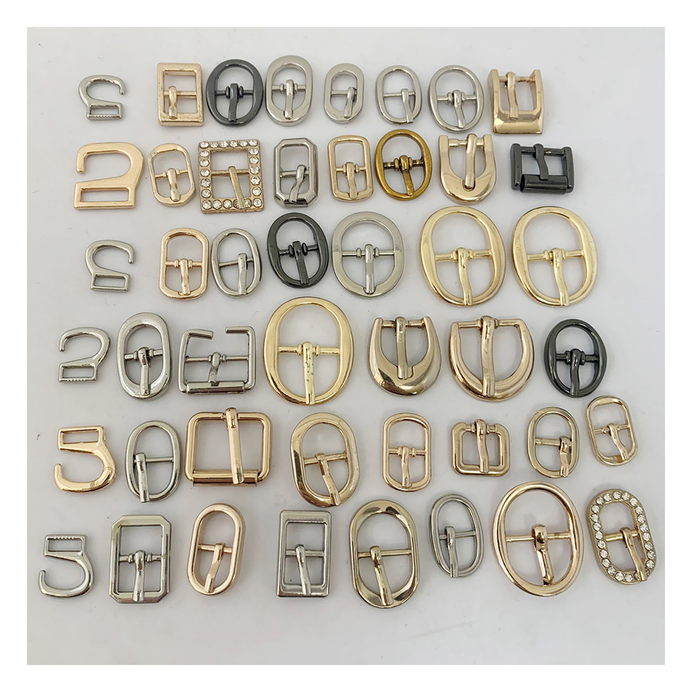 Custom spare men ladies shoes buckle accessories gold metal hook shoes buckles