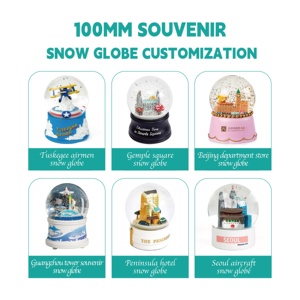 High Quality 35 45 55 65 80 100 mm Glass Crystal <strong>Snow</strong> <strong>Globe</strong> Custom Promotion Resin Snowglobe <strong>Wholesale</strong> Cartoon Movie Souvenir - Product Image 6
