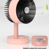 Nouveau ventilateur USB rechargeable mini et élégant pour dortoirs étudiants, vitesse réglable, faible bruit 36-45dB, batteries 1200mAh