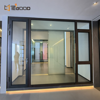 Bisagra oculta de Marco Delgado personalizada, rotura térmica de aluminio, inclinación y giro de ventanas para casa