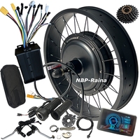 Kit de conversion de vélo électrique Fat Tire 20 pouces x 4.0 48-72V 2000W avec moteur de moyeu, contrôleur à onde sinusoïdale double capteur Hall 45A et écran UKC1+