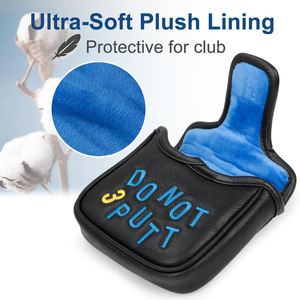 Strong Magnetic Closure PU Leather Golf <b>Putter</b> Cover Waterproof Golf Mallet <b>Putter</b> <b>Headcover</b> - Product Image 5