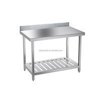 Vente directe d'usine équipement de Restaurant de cuisine industriel 201 304 banc de cuisine de Table en acier inoxydable