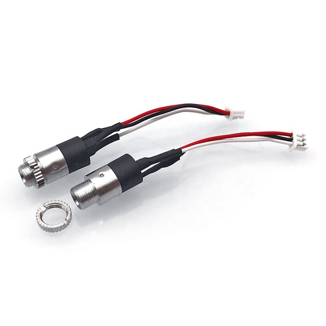 PJ392 3.5mm Stereo Female Sockect Jack with Screw 3.5 Audio Headphone Connector with Wires
