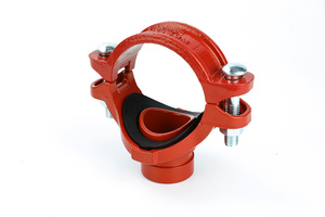 Phụ Kiện Đường Ống Chữa Cháy 3*1-1/2 "Được Phê Duyệt <span class=keywords><strong>FM</strong></span> <span class=keywords><strong>UL</strong></span> Đầu Nối Ống Sắt Dẻo Có Rãnh Và Mặt Bích - Product Image 4