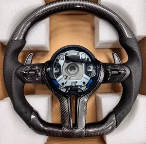 Volante Deportivo de Cuero Mejorado para <span class=keywords><strong>BMW</strong></span> Serie 3, Serie 5, M3, M6, F01, F07, F10, F15, F16, F22, F30, F32, F33, F34, F80, F82, F83, F85, F86, F87 - Product Image 1