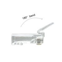 Connecteur RJ45 8P8C pour câble LAN UTP, connecteur traversant RJ45 Cat 6