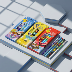 pokemon Pencil <b>Set</b> 8 PCS B Lead Random Korean Kids Graphite Pencils Stationery School Gift for Children Anime Wholesale - Product Image 3