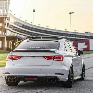 S3 A3คาร์บอนไฟเบอร์8V ปีกท้ายรถสปอยเลอร์สำหรับรถ Audi A3 S3 8V ซีดาน2013-2017สไตล์รถ - Product Image 3
