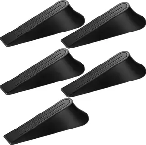 Non-Scratching and Anti-Slip Design Rubber Door Stoppers Door Stop Wedge Suitable for All Floors