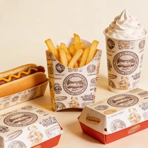 Boîtes d'emballage jetables pour frites, anneaux d'oignon, tendres de poulet, pop-corn et nuggets de poulet - Vente en gros - Product Image 6