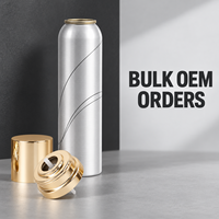 Kaleng Semprot Aerosol Aluminium Kosong Grosir Kustom untuk Botol Busa Semprotan Rambut, Wadah Body Mist