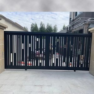 Balançoire bon marché pour porte extérieure moderne en aluminium avec fonction coulissante pour cour et allée Conception d'ouverture automatique - Product Image 2