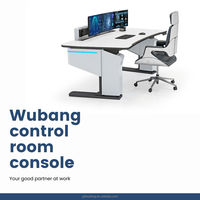 Etui de projet professionnel Consoles conçues Console avec logo personnalisé de taille personnalisée pour le centre de commande de la salle de contrôle