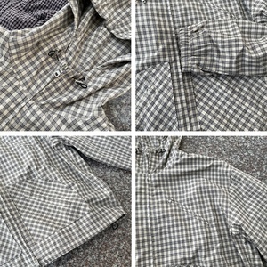 Custom High Quality Anti-Wrinkle Breathable Cotton Washed Jogger <b>Reflective</b> Check Plaid <b>Jackets</b> and Shorts Sets for <b>Men</b> - Product Image 3