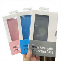 Boîte d'emballage neutre réutilisable en carton pour téléphone portable avec gaufrage et doublure en éponge pour tiroir de produits électroniques grand public