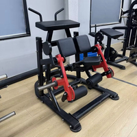 Machine professionnelle de curl des jambes sur pied à charge libre en métal, avec fonctions de sécurité, pour la musculation des ischio-jambiers et des mollets, direct usine