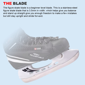 <span class=keywords><strong>Pattini</strong></span> da Hockey su <span class=keywords><strong>Ghiaccio</strong></span> Invernali OEM per <span class=keywords><strong>Uomo</strong></span> con Lame in Acciaio Inossidabile e Tomaia in PVC Resistente al Freddo Alta Protezione - Product Image 3