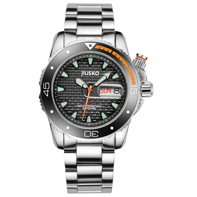 Stainless Steel Case Diving Watch Sapphire Glass 300m Waterproof Diver Watch Men