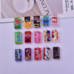 จี้เรซิ่นรูปขนมขบเคี้ยวจิ๋ว หลากหลายแบบ โล<span class=keywords><strong>โก</strong></span>้ขนม สำหรับ<span class=keywords><strong>ต</strong></span>กแ<span class=keywords><strong>ต</strong></span>่งเคสมือถือ <span class=keywords><strong>ต</strong></span>่างหู พวงกุญแจ ขายส่ง - Product Image 2