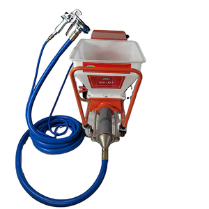 Máquina pulverizadora de mortero tipo tornillo D7 de fábrica, pulverizador de cemento y yeso para revestimiento ignífugo espeso con caja de herramientas, OEM aceptado - Product Image 1