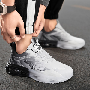 Chaussures de sport décontractées et tendance pour hommes, confortables, légères, avec empeigne en tissu, doublure douce, lacets et semelle antidérapante pour le printemps et l'automne - Product Image 5