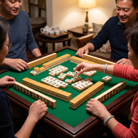 Table de Mahjong Automatique en Bois avec Mélangeur Électrique pour Quatre Joueurs, Jeu de Plateau Chinois, Tapis de Jeu, Vente Directe Usine