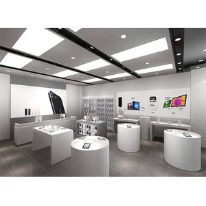 ตู้โชว์โทรศัพท์มือถือแบบเป็นมิตรกับสิ่งแวดล้อม ตู้โชว์ร้านขายโทรศัพท์มือถือ ดีไซน์ตู้โชว์โทรศัพท์มือถือสำหรับห้างสรรพสินค้า - Product Image 1