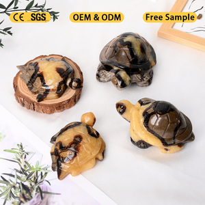 Whosale Healing <b>Crystal</b> Statue Animal Sculpture Septarium Tortoise Carvings for Home Decoration - Product Image 4